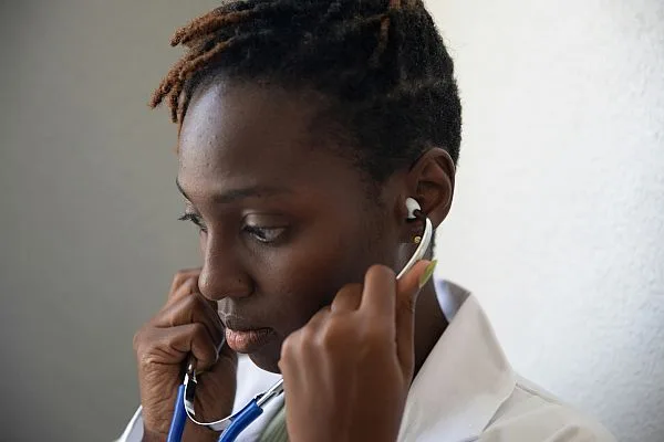 nurse with stethoscope